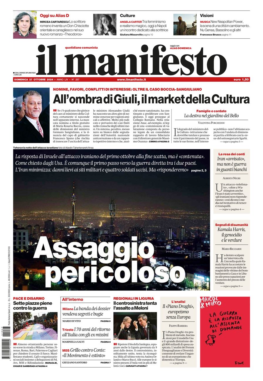 Prima-pagina-il-manifesto-edizione-del-20241027