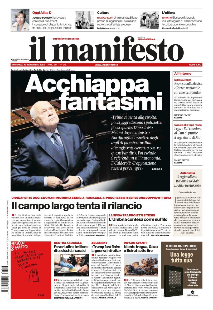 Prima-pagina-il-manifesto-edizione-del-20241117