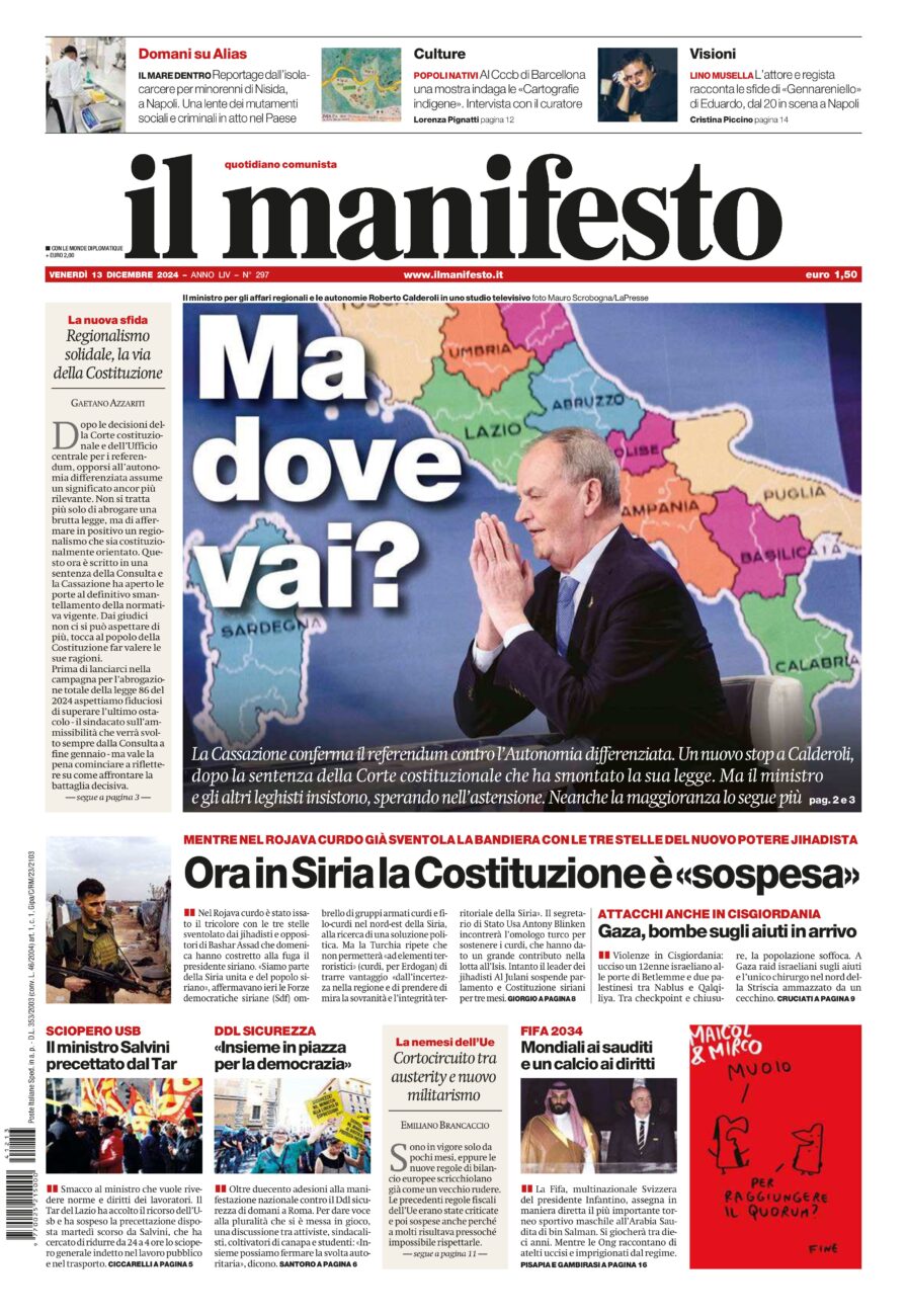 Prima-pagina-il-manifesto-edizione-del-20241213