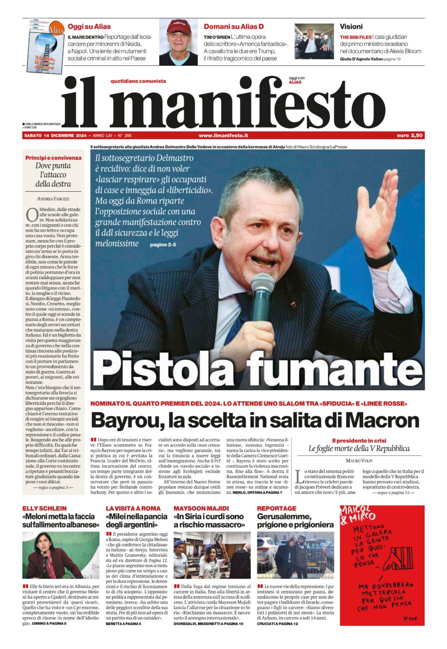 Prima-pagina-il-manifesto-edizione-del-20241214