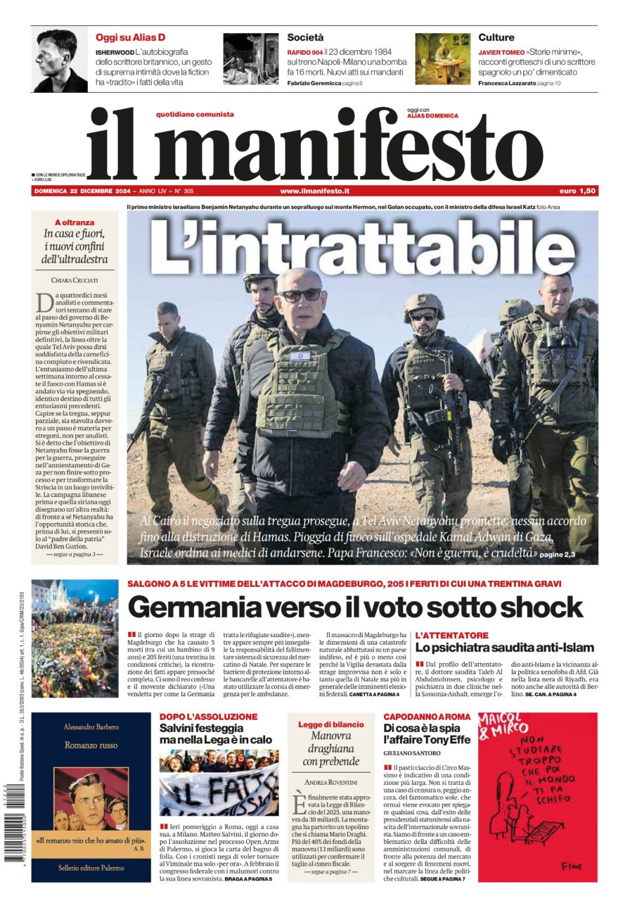 Prima-pagina-il-manifesto-edizione-del-20241222