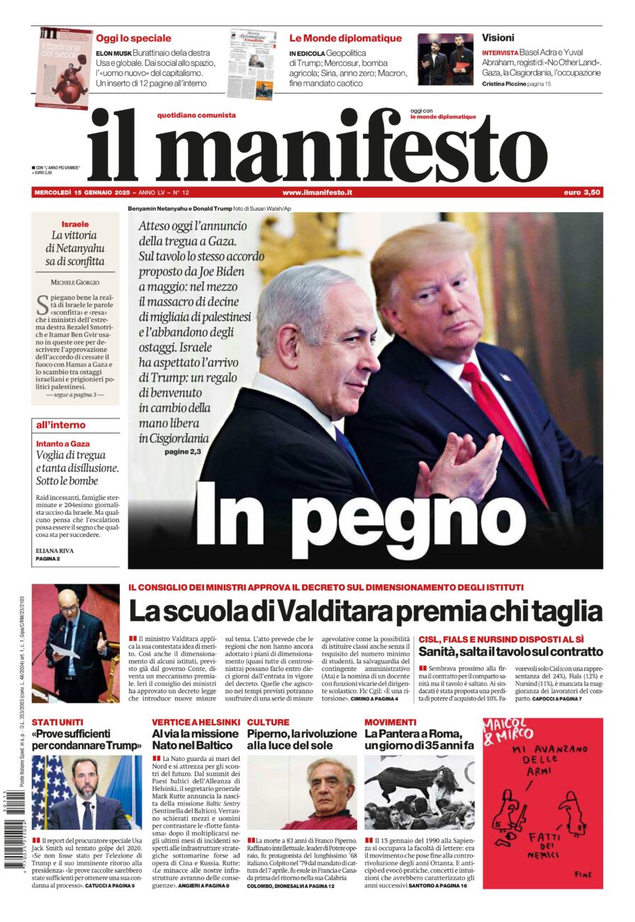 Prima-pagina-il-manifesto-edizione-del-20250115