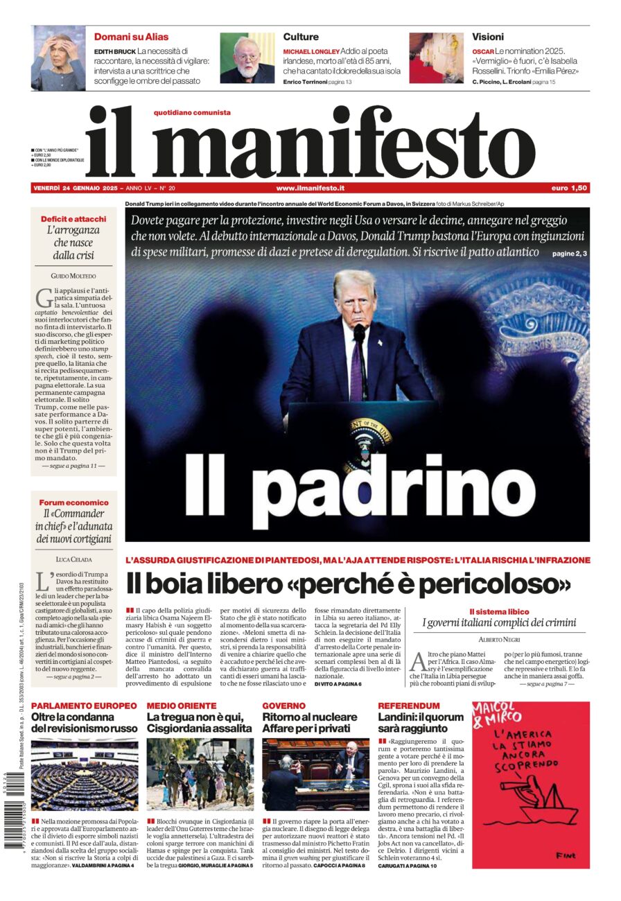 Prima-pagina-il-manifesto-edizione-del-20250124