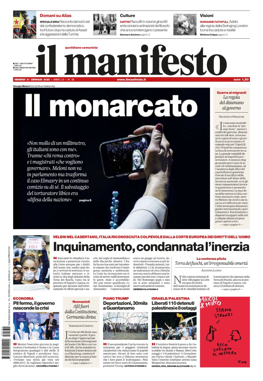 Prima-pagina-il-manifesto-edizione-del-20250131