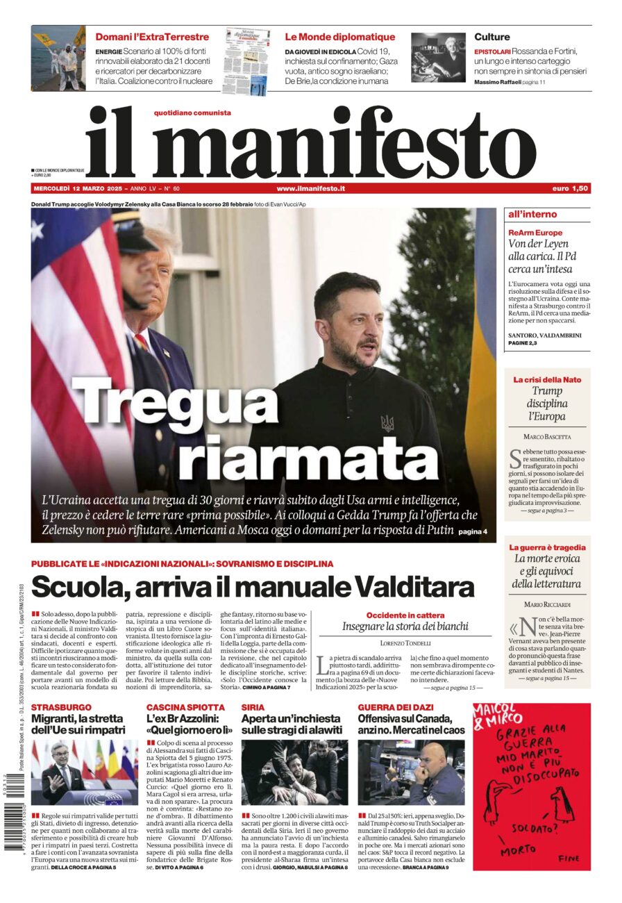 Prima-pagina-il-manifesto-edizione-del-20250312