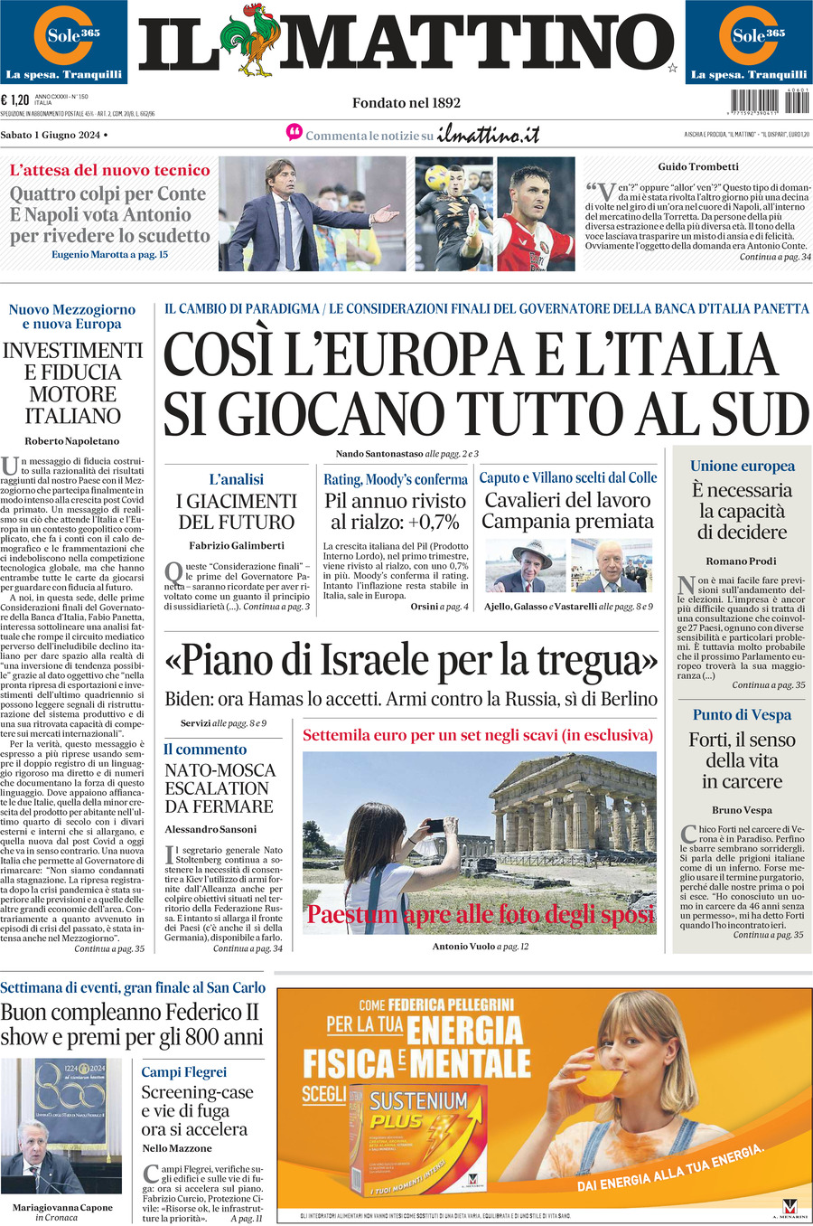 Prima-pagina-il-mattino-edizione-di-oggi-01-06-2024