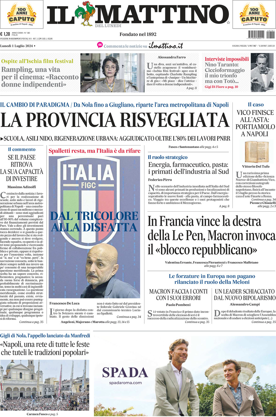 Prima-pagina-il-mattino-edizione-di-oggi-01-07-2024