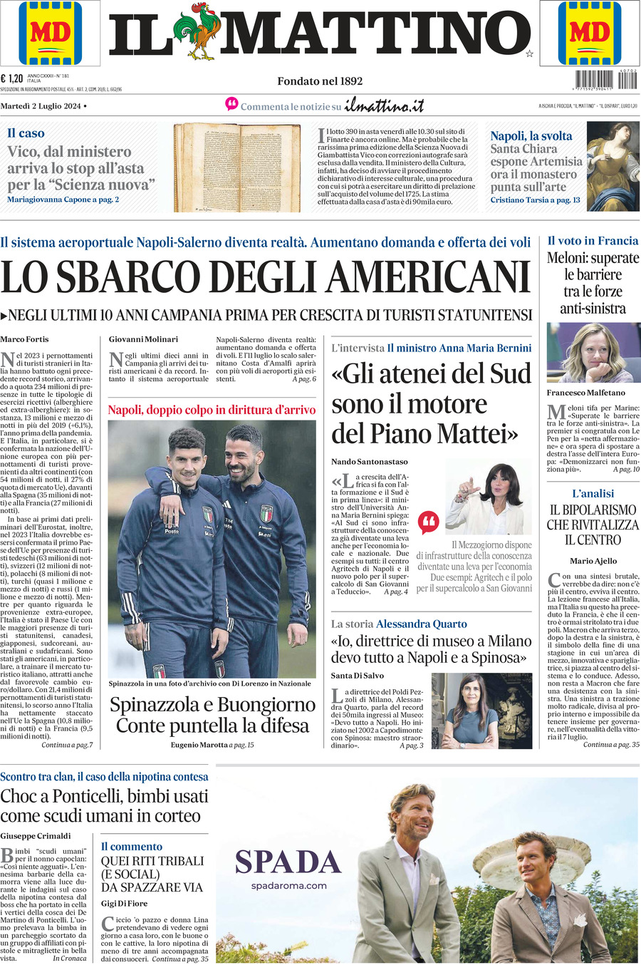 Prima-pagina-il-mattino-edizione-di-oggi-02-07-2024