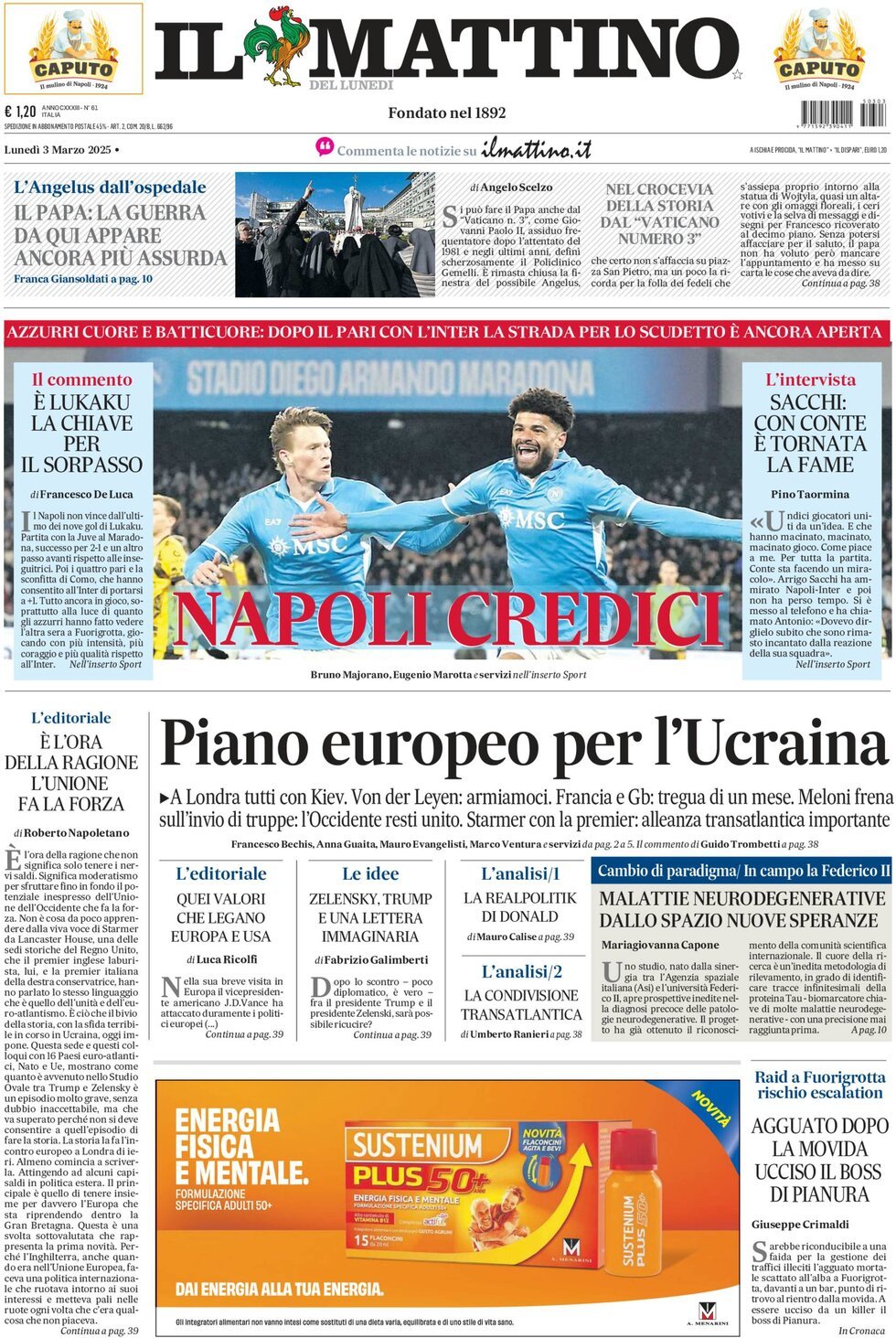 Prima-pagina-il-mattino-edizione-di-oggi-03-03-2025