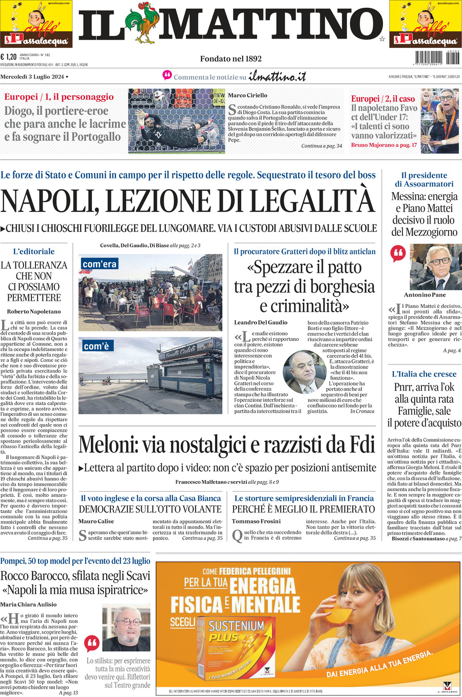 Prima-pagina-il-mattino-edizione-di-oggi-03-07-2024