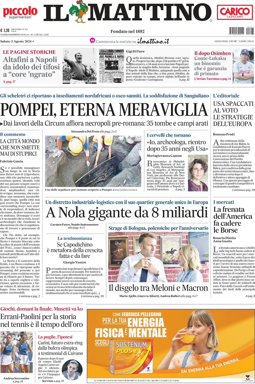 Prima-pagina-il-mattino-edizione-di-oggi-03-08-2024