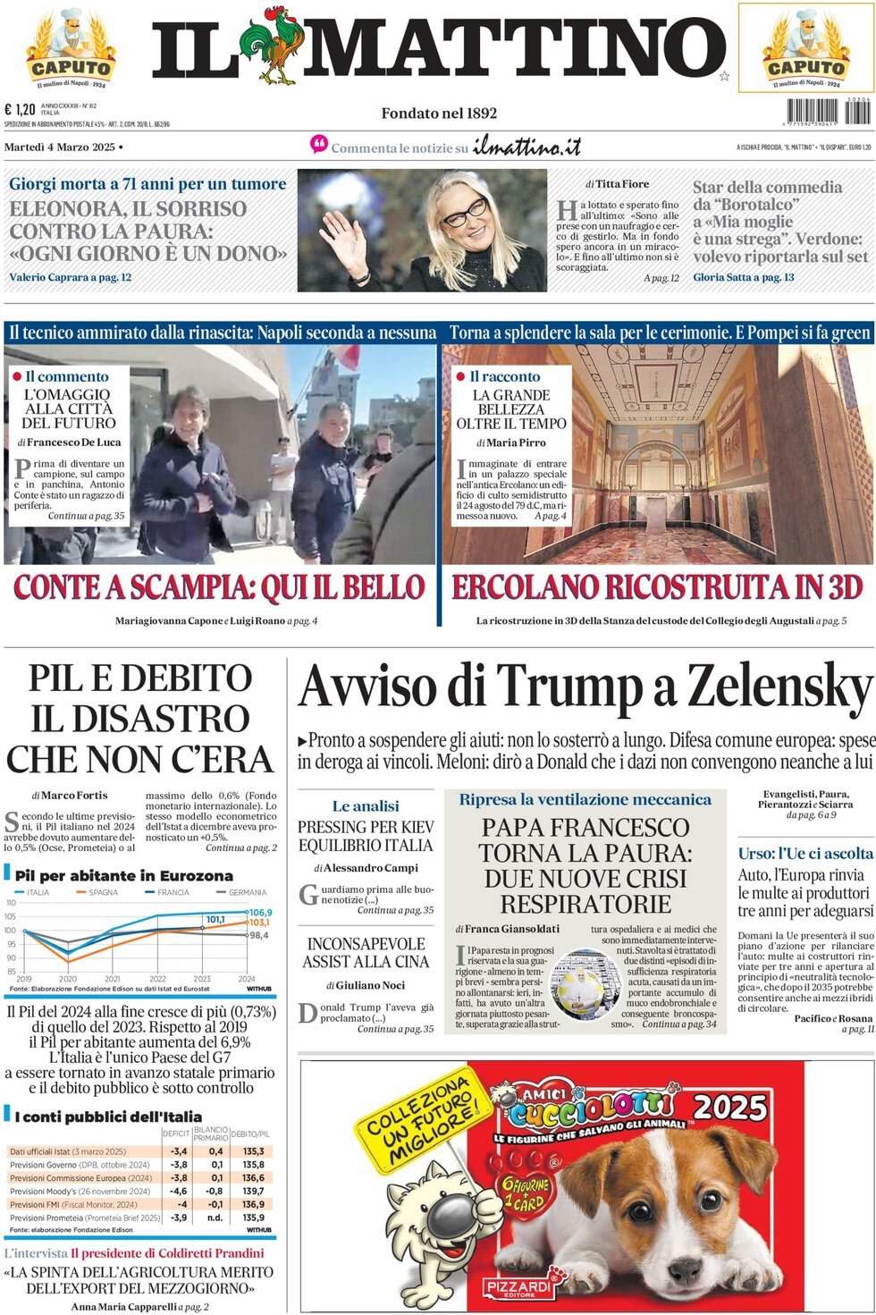 Prima-pagina-il-mattino-edizione-di-oggi-04-03-2025