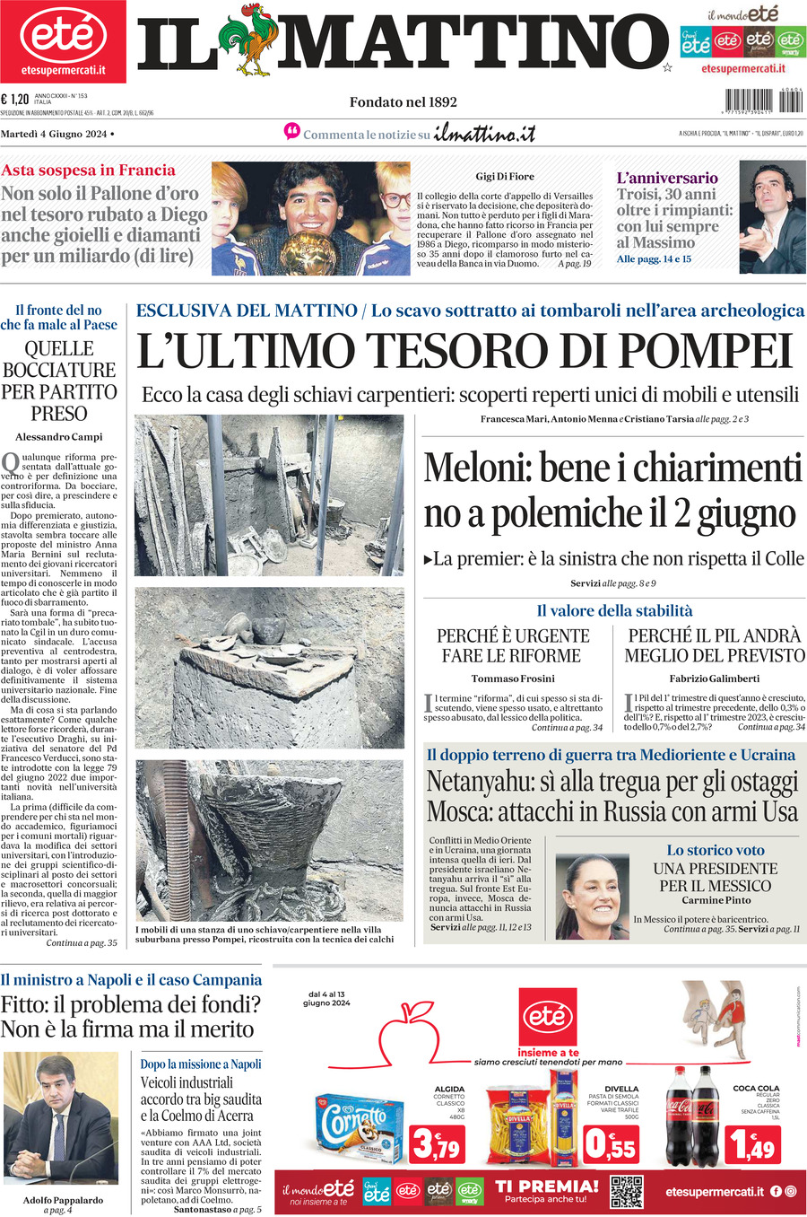 Prima-pagina-il-mattino-edizione-di-oggi-04-06-2024