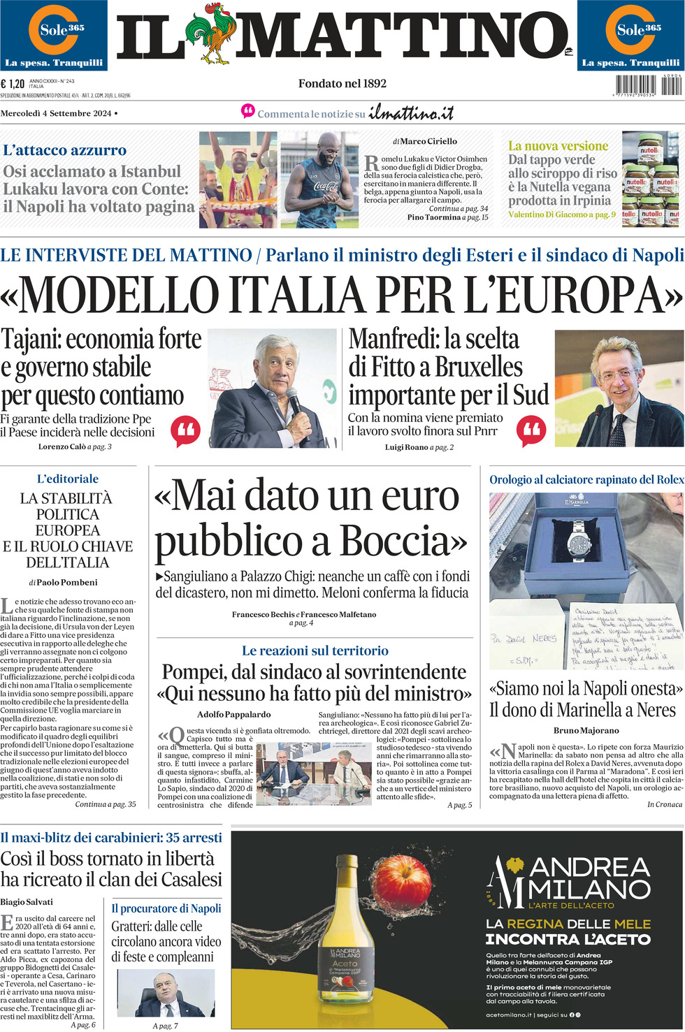 Prima-pagina-il-mattino-edizione-di-oggi-04-09-2024