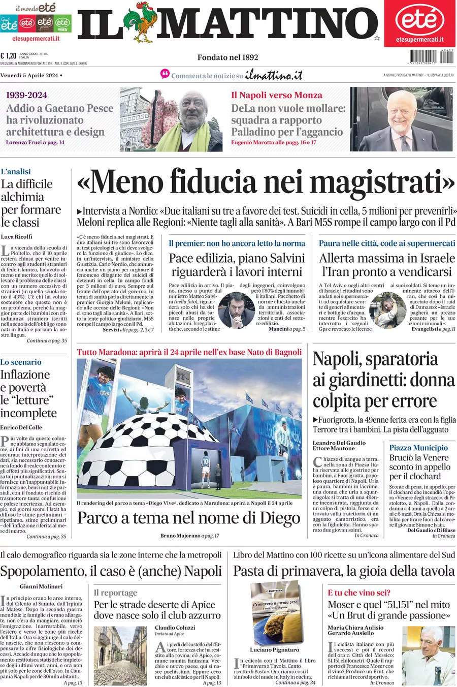 Prima-pagina-il-mattino-edizione-di-oggi-05-04-2024