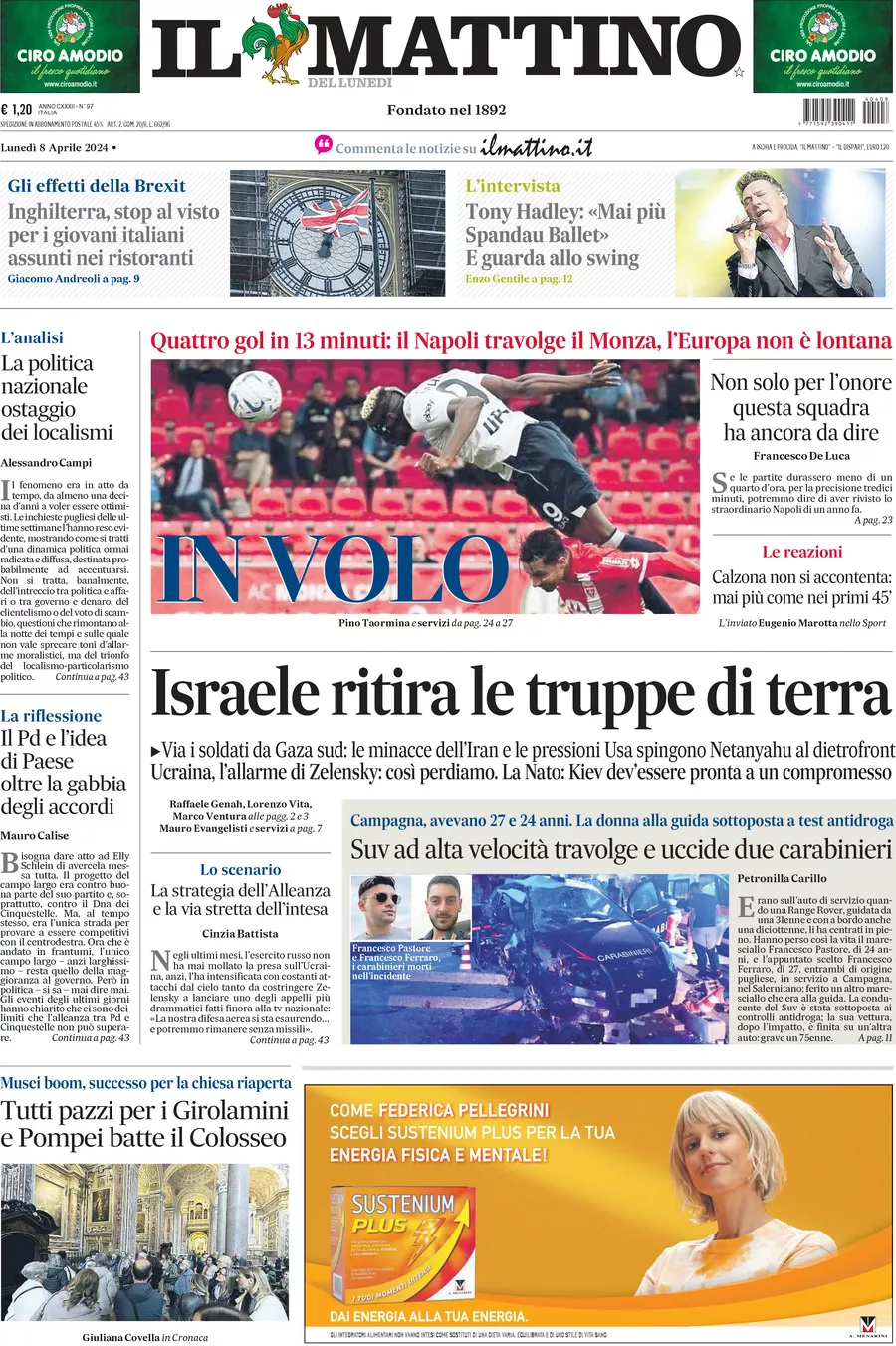 Prima-pagina-il-mattino-edizione-di-oggi-08-04-2024