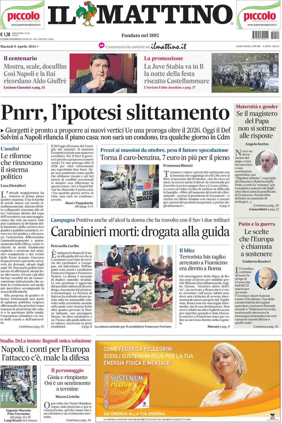 Prima-pagina-il-mattino-edizione-di-oggi-09-04-2024