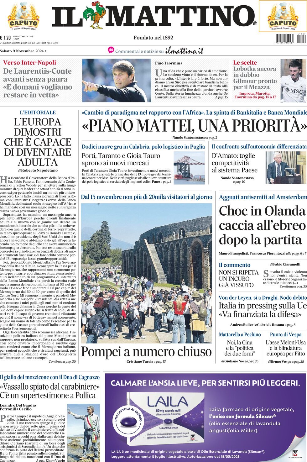 Prima-pagina-il-mattino-edizione-di-oggi-09-11-2024