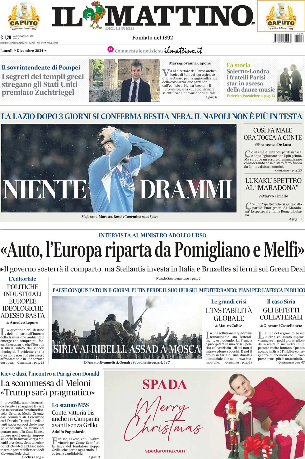 Prima-pagina-il-mattino-edizione-di-oggi-09-12-2024