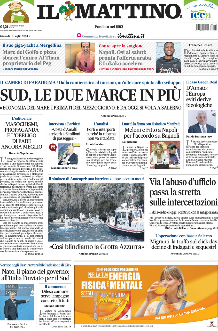 Prima-pagina-il-mattino-edizione-di-oggi-11-07-2024