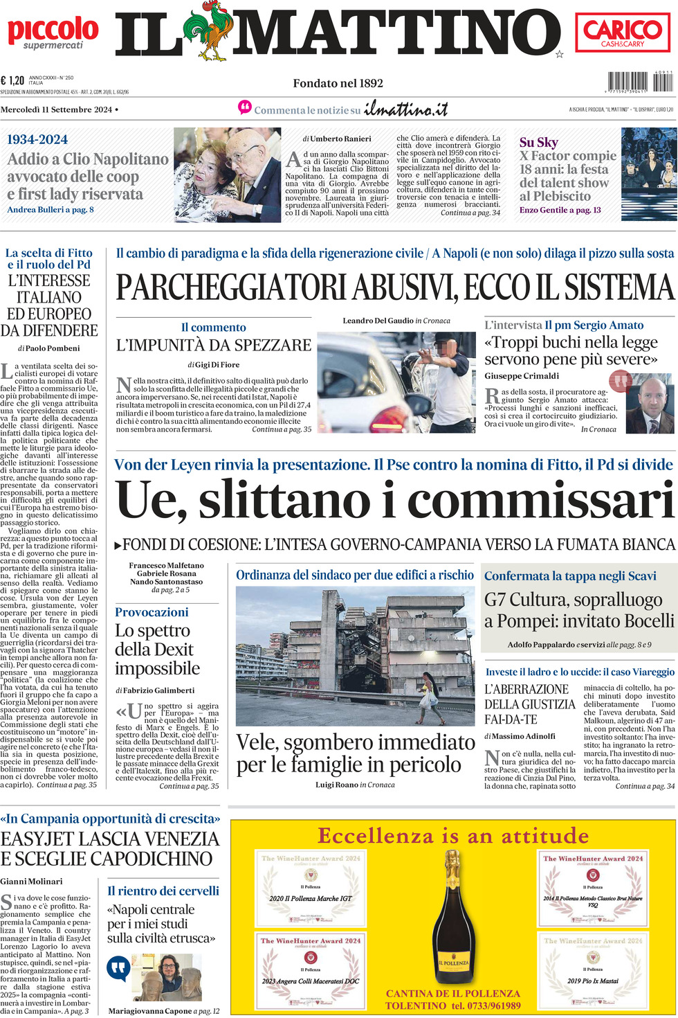 Prima-pagina-il-mattino-edizione-di-oggi-11-09-2024