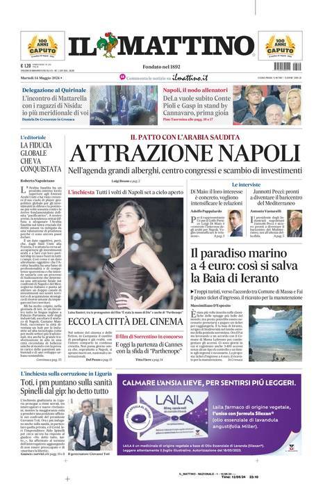 Prima-pagina-il-mattino-edizione-di-oggi-14-05-2024