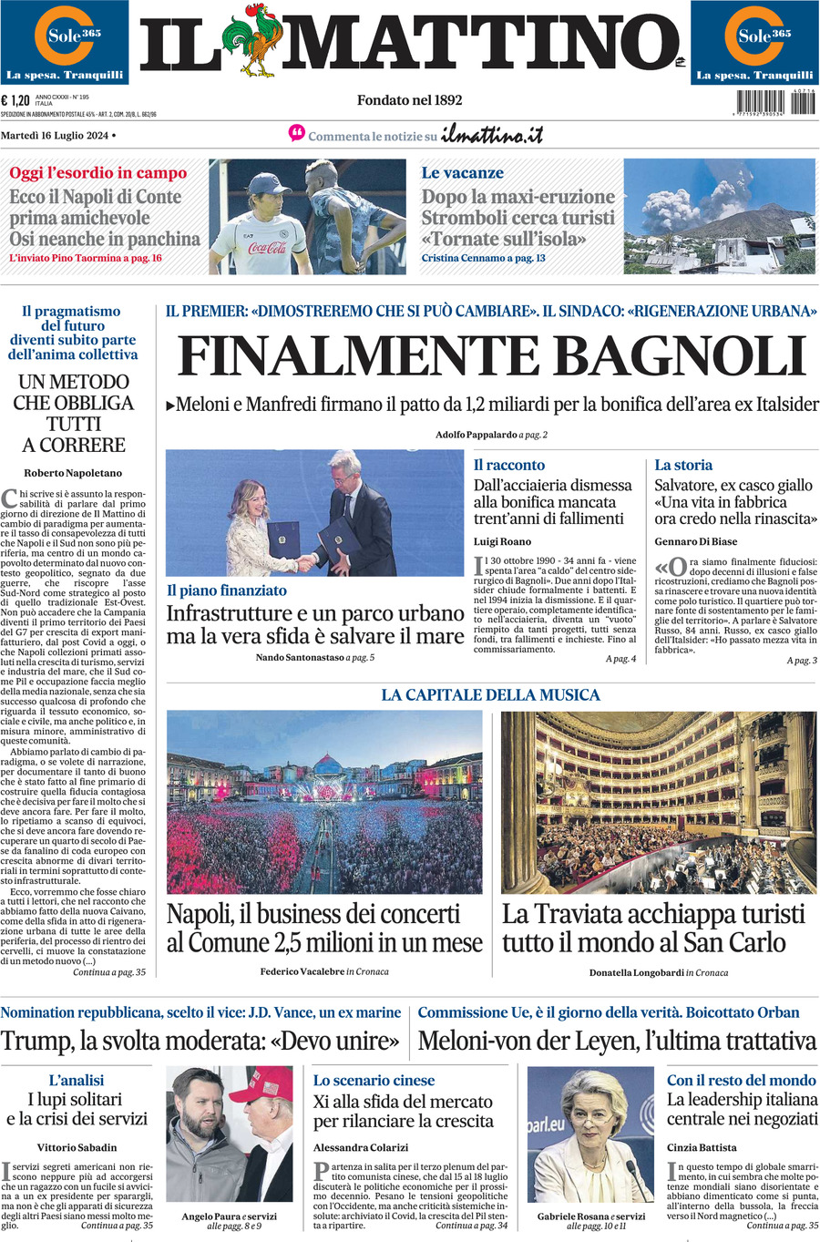 Prima-pagina-il-mattino-edizione-di-oggi-16-07-2024