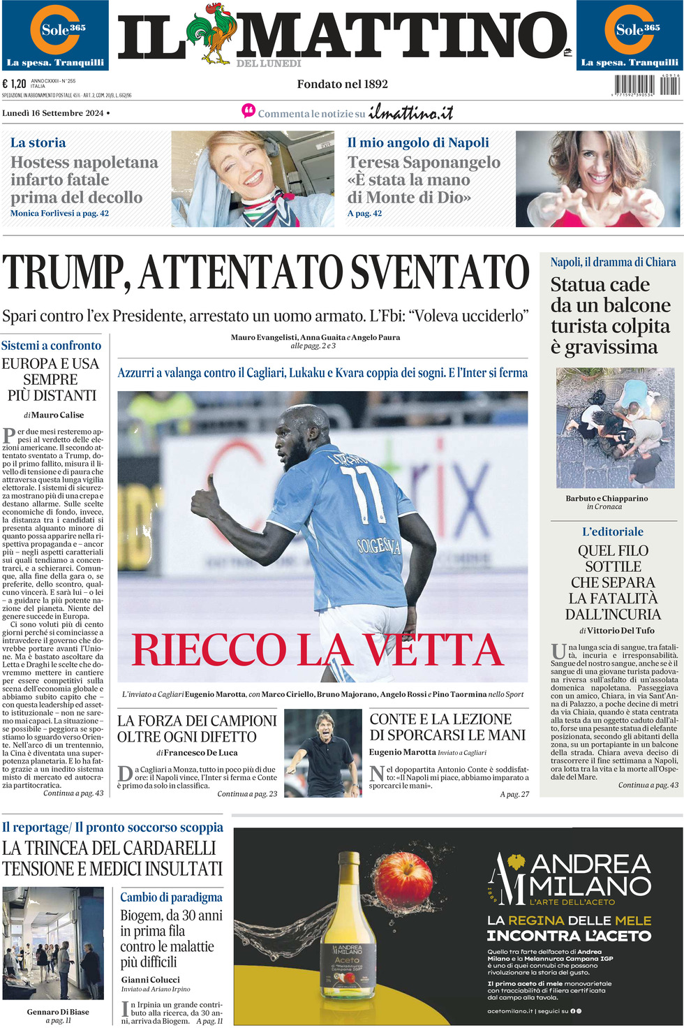 Prima-pagina-il-mattino-edizione-di-oggi-16-09-2024