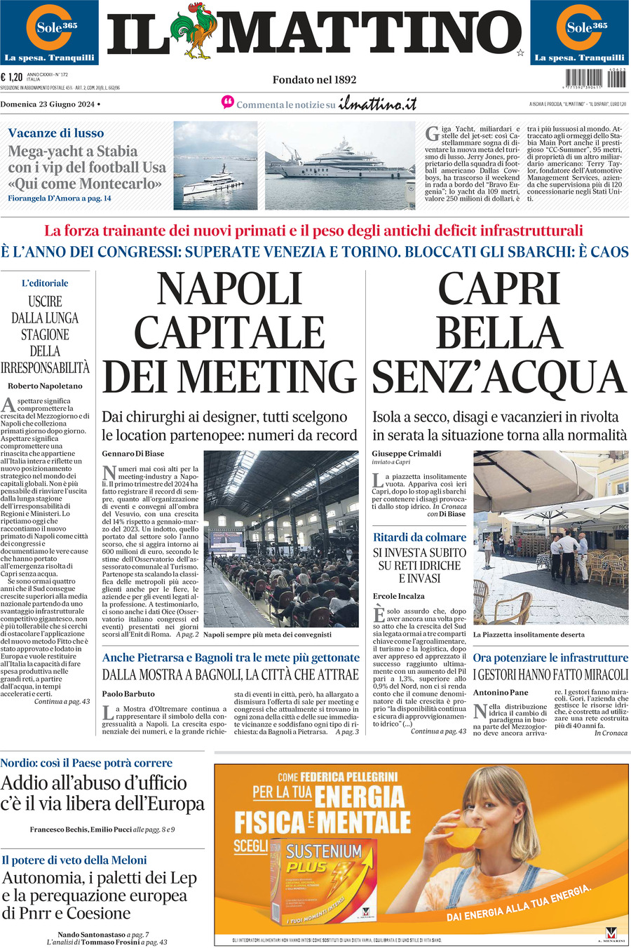 Prima-pagina-il-mattino-edizione-di-oggi-23-06-2024