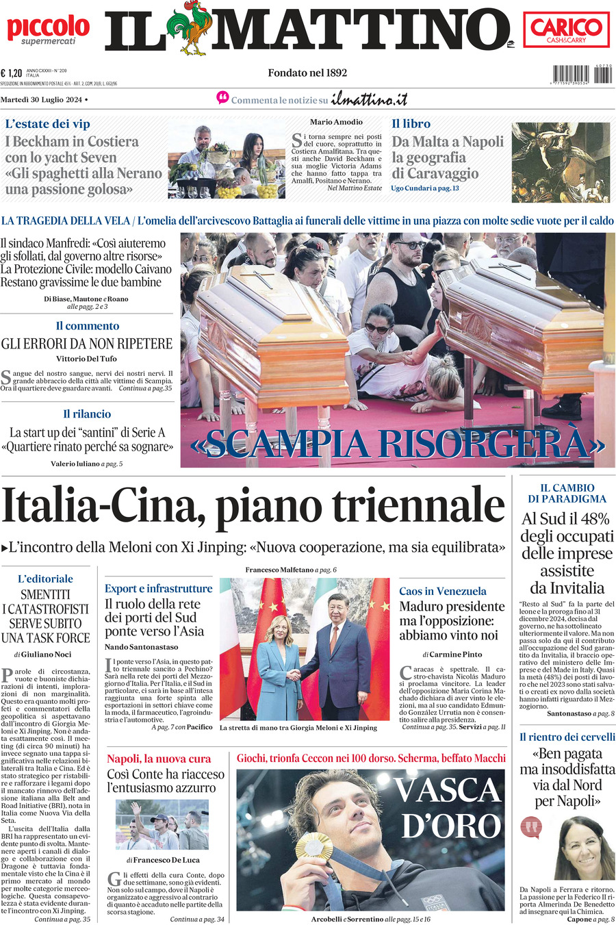 Prima-pagina-il-mattino-edizione-di-oggi-30-07-2024