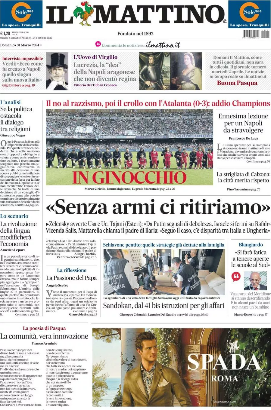 Prima-pagina-il-mattino-edizione-di-oggi-31-03-2024