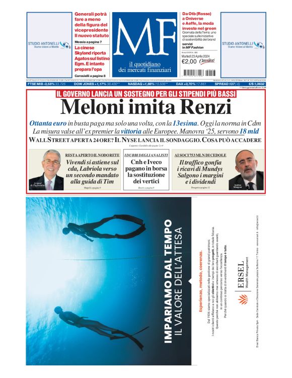 Prima-pagina-milano-finanza-edizione-del-2024-04-23