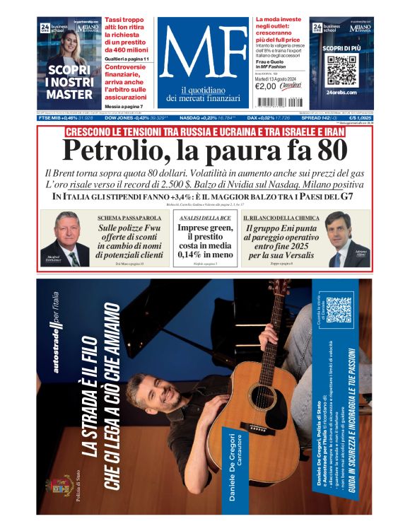 Prima-pagina-milano-finanza-edizione-del-2024-08-13