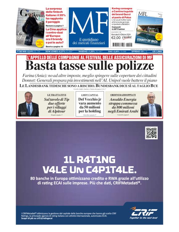 Prima-pagina-milano-finanza-edizione-del-2024-10-09