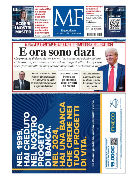 Prima-pagina-milano-finanza-edizione-del-2024-11-07