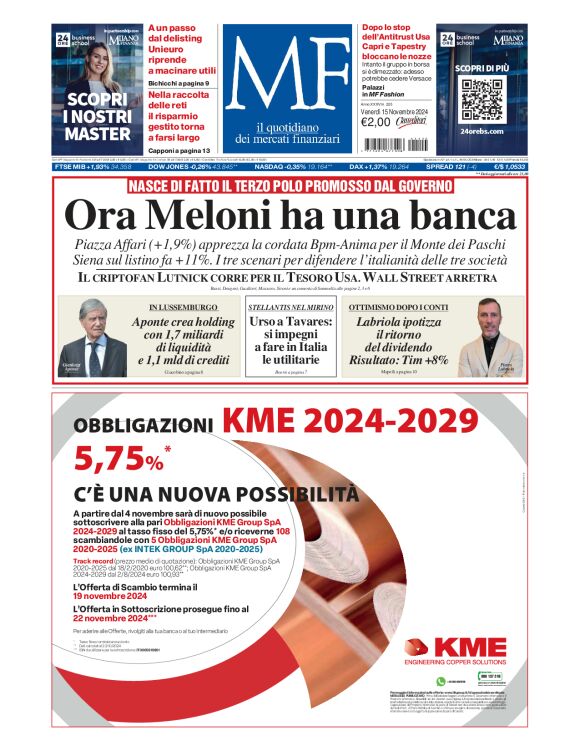 Prima-pagina-milano-finanza-edizione-del-2024-11-15