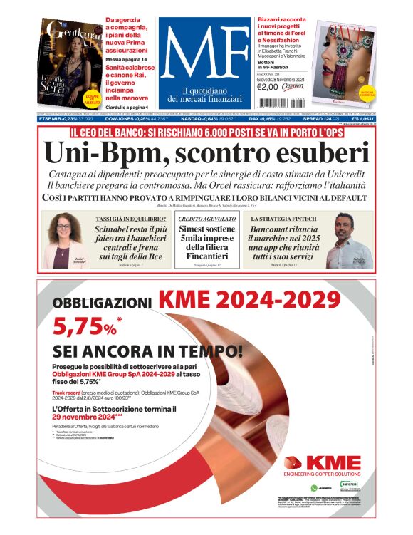 Prima-pagina-milano-finanza-edizione-del-2024-11-28