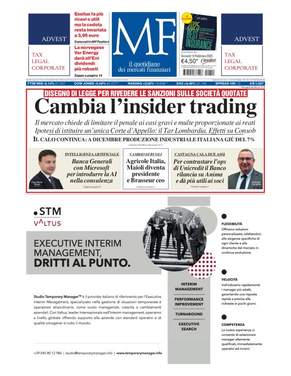 Prima-pagina-milano-finanza-edizione-del-2025-02-13