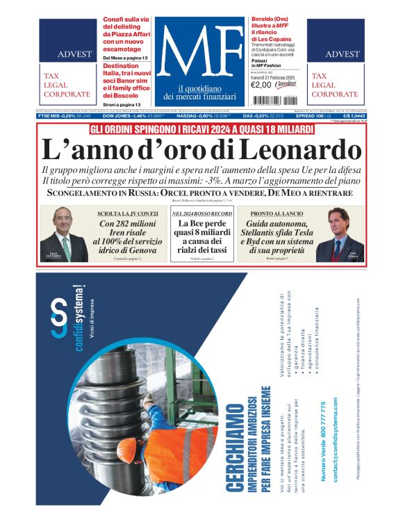 Prima-pagina-milano-finanza-edizione-del-2025-02-21