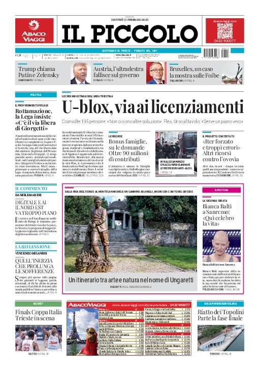 Prima-pagina-il-piccolo-edizione-di-oggi-01-03-2025