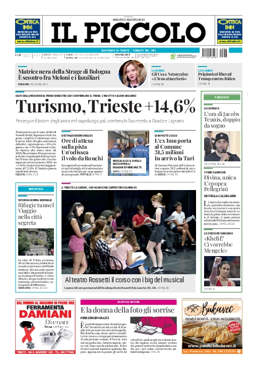 Prima-pagina-il-piccolo-edizione-di-oggi-03-08-2024