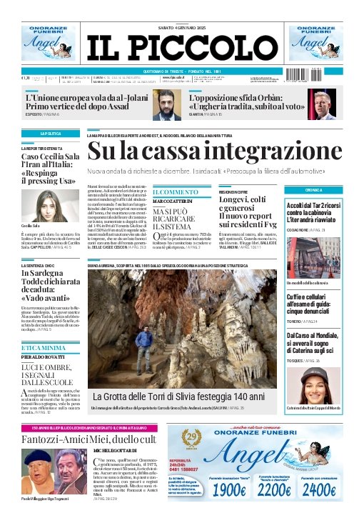 Prima-pagina-il-piccolo-edizione-di-oggi-04-01-2025