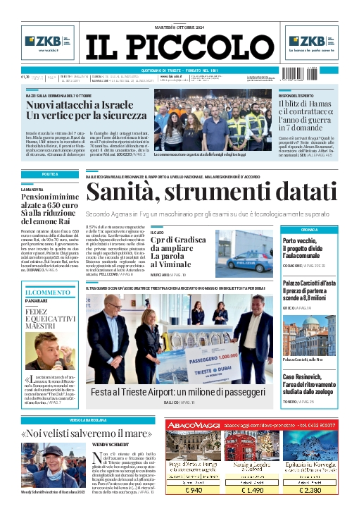 Prima-pagina-il-piccolo-edizione-di-oggi-08-10-2024