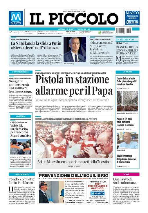 Prima-pagina-il-piccolo-edizione-di-oggi-10-07-2024