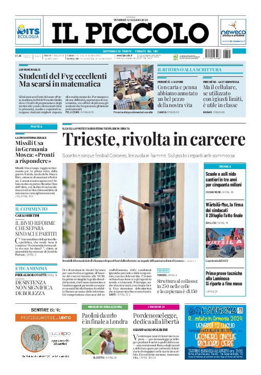 Prima-pagina-il-piccolo-edizione-di-oggi-12-07-2024