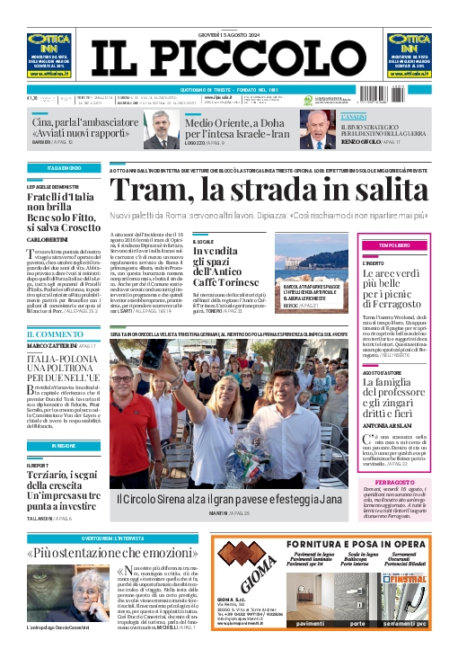 Prima-pagina-il-piccolo-edizione-di-oggi-15-08-2024