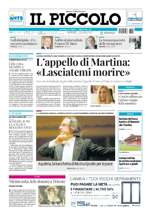 Prima-pagina-il-piccolo-edizione-di-oggi-18-05-2024