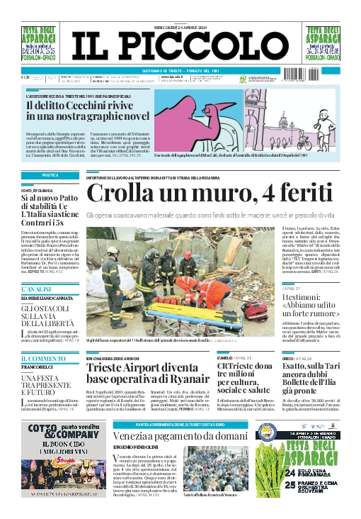 Prima-pagina-il-piccolo-edizione-di-oggi-24-04-2024