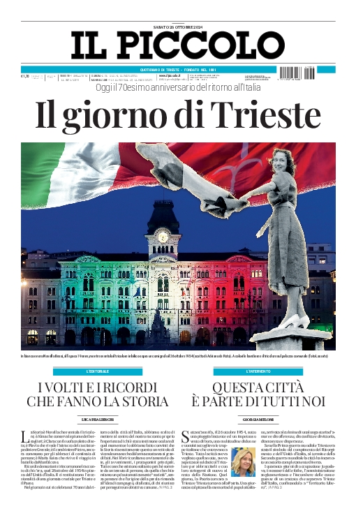 Prima-pagina-il-piccolo-edizione-di-oggi-26-10-2024