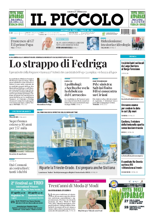 Prima-pagina-il-piccolo-edizione-di-oggi-27-04-2024